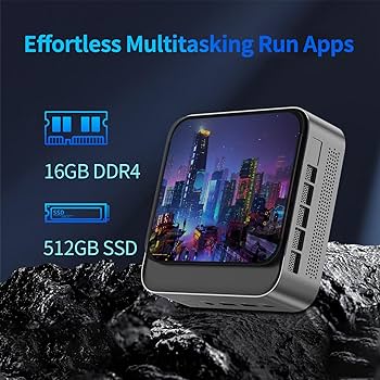 Mini Desktop PC with AMD Ryzen 5 7430U (Up to 4.30 GHz) 16GB